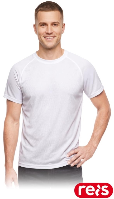 T-shirt z siateczki PORTO, męski, biały