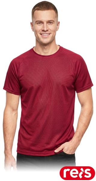 T-shirt z siateczki PORTO, męski, czerwony