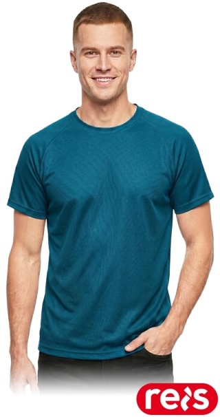 T-shirt z siateczki PORTO, męski, oceaniczny niebieski