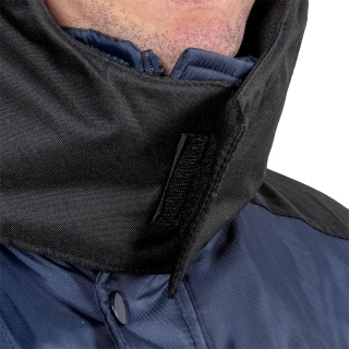 Kurtka ochronna ocieplana BALTIC, odsuwany kaptur, czerwono-szara