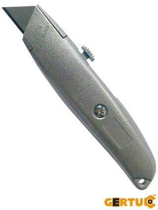 NOŻYK Z OSTRZEM TRAPEZOWYM - 18 mm - STALOWO-SZARY