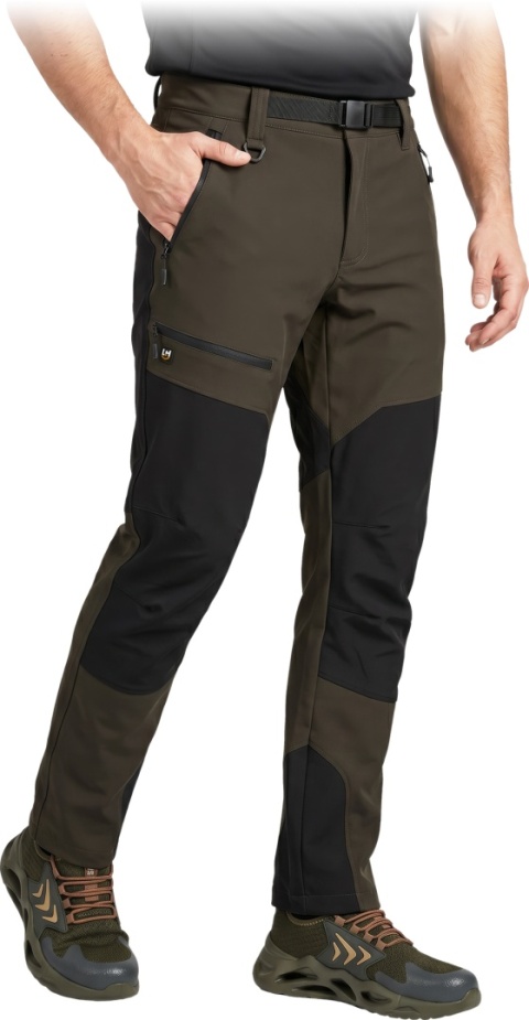 SPODNIE OCHRONNE DO PASA - 58 - KHAKI-CZARNY