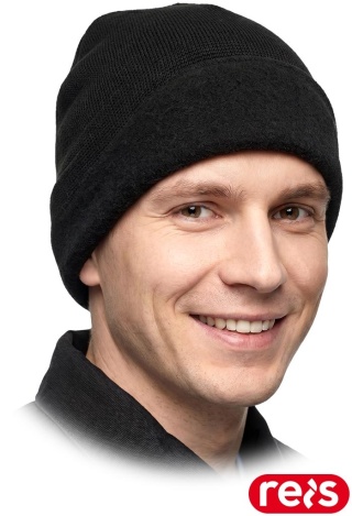 CZAPKA OCHRONNA OCIEPLANA CHILLIN ZIMOWA CZARNA