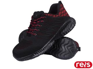 BUTY BEZPIECZNE - 39 - CZARNO-CZERWONY