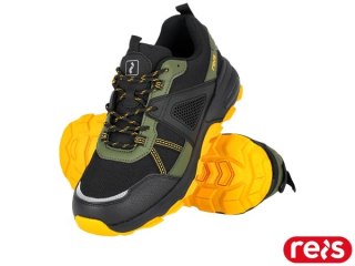 BUTY SPORTOWE - 44 - CZARNO-ZIELONO-ŻÓŁTY