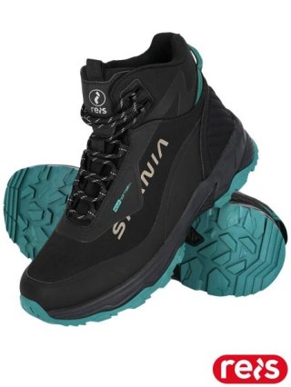 BUTY TYPU TRZEWIK - 42 - CZARNO-TURKUSOWY