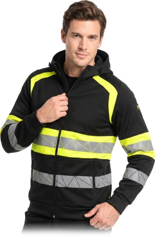 BLUZA OCHRONNA RAUTEX DZIANINA CZARNO-ŻÓŁTA